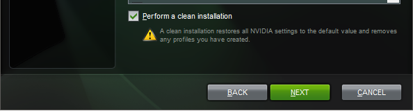 nvidia clean install