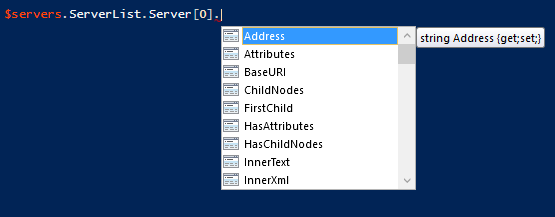 PowerShell Intellisense