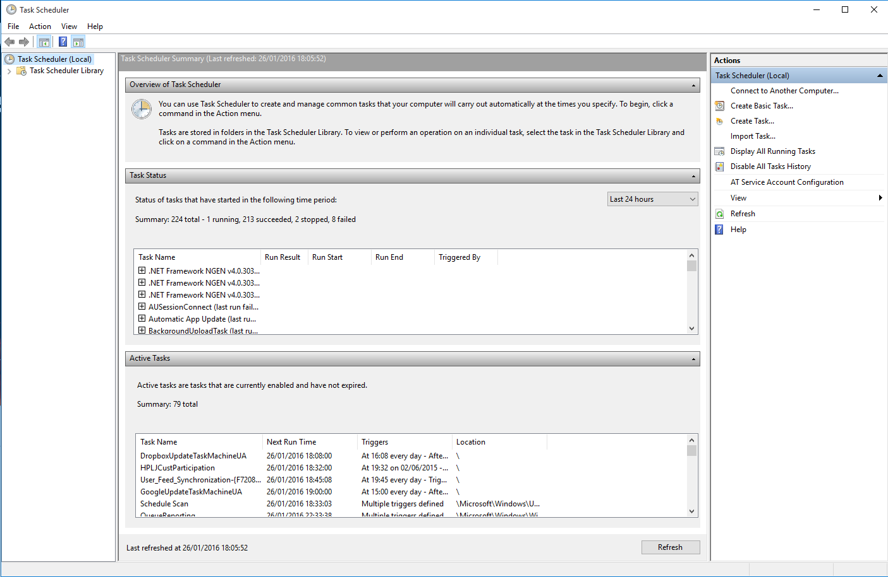 open control panel from task manager