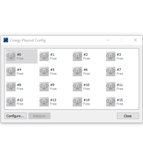 Playout Single Instance Config