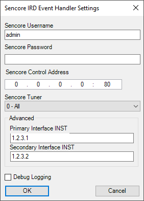 sencore_ird_settings