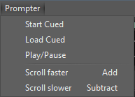 Prompter_main_menu