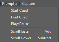 Prompter_main_menu