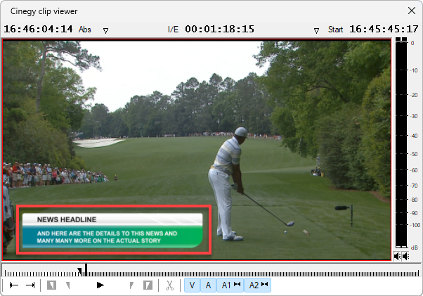 Title Template in Clip Viewer