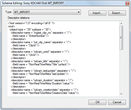 Schema editing_xml