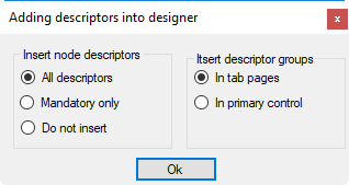 Form designer_adding descriptors into designer