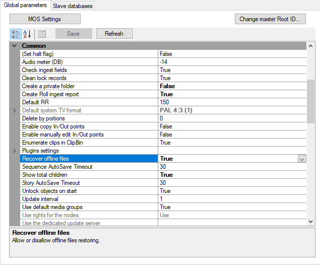 Recover offline files