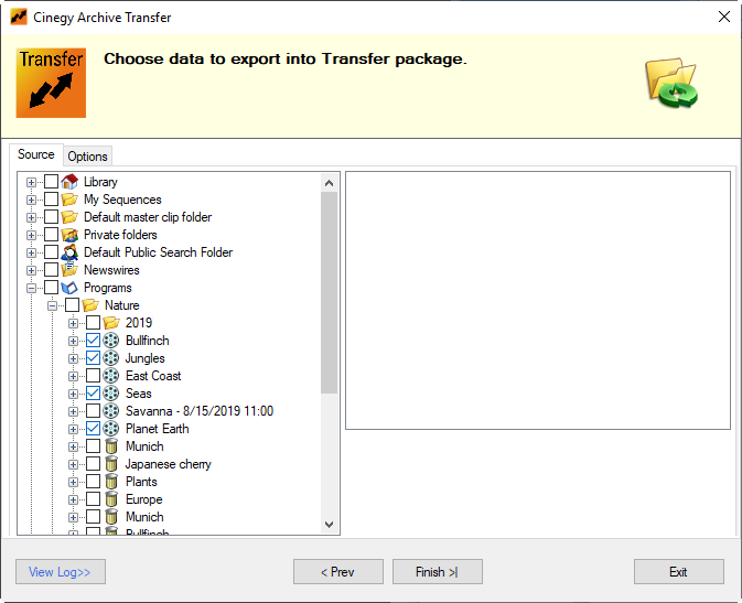 choosing_files_for_export