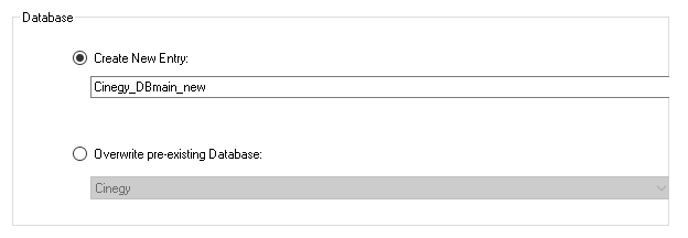 new database