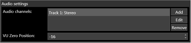 Audio Settings