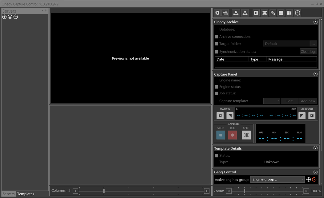 Cinegy_Capture_Client_interface