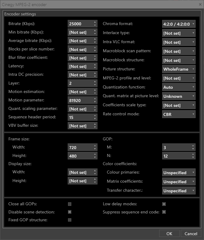 Cinegy MPEG-2 Encoder