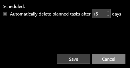 Scheduled Clean-up