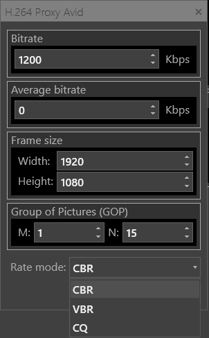 h264_proxy_avide_settings