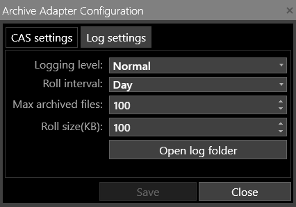 Common_settings_Archive_Adapter