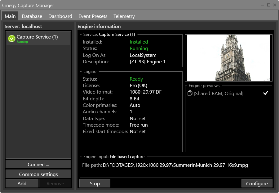 Cinegy_Capture_Manager_interface