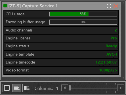 Engine in Detailed mode