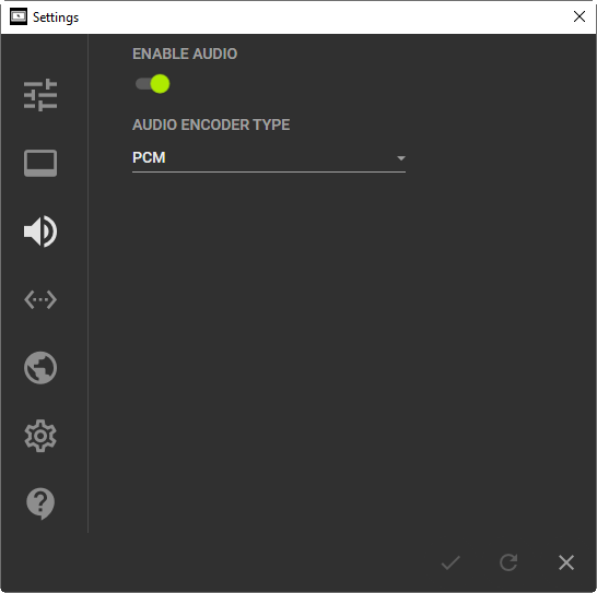 Audio Settings