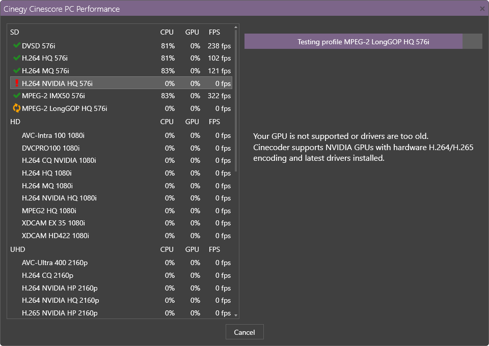 PC performance error