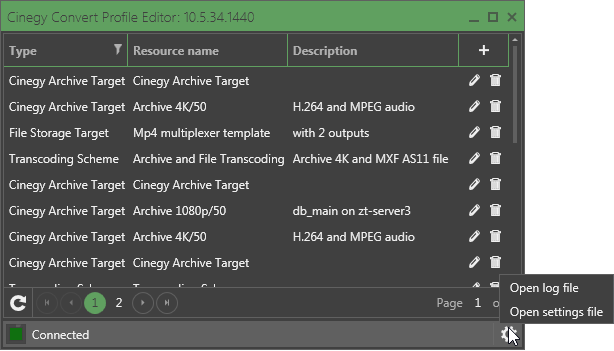 Profile Editor settings file