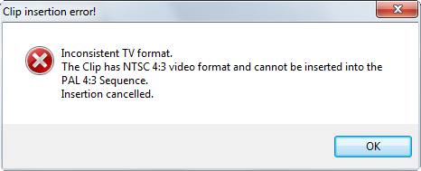 clip insertion error