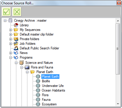 clip migrator_Choose Source Roll