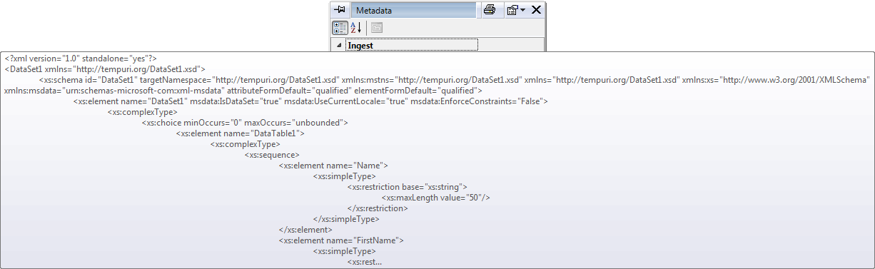 ingest report_XML format_detailed