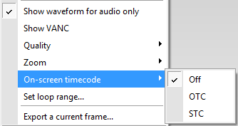 on-screen timecode_command