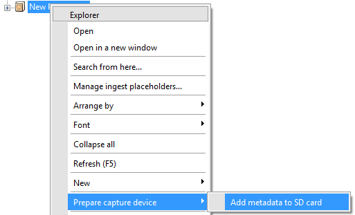 prepare capture device