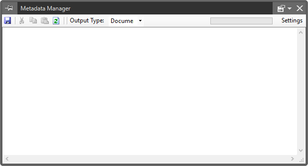 Metadata manager_window
