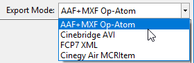 cinegy_browser_avid_export_mode
