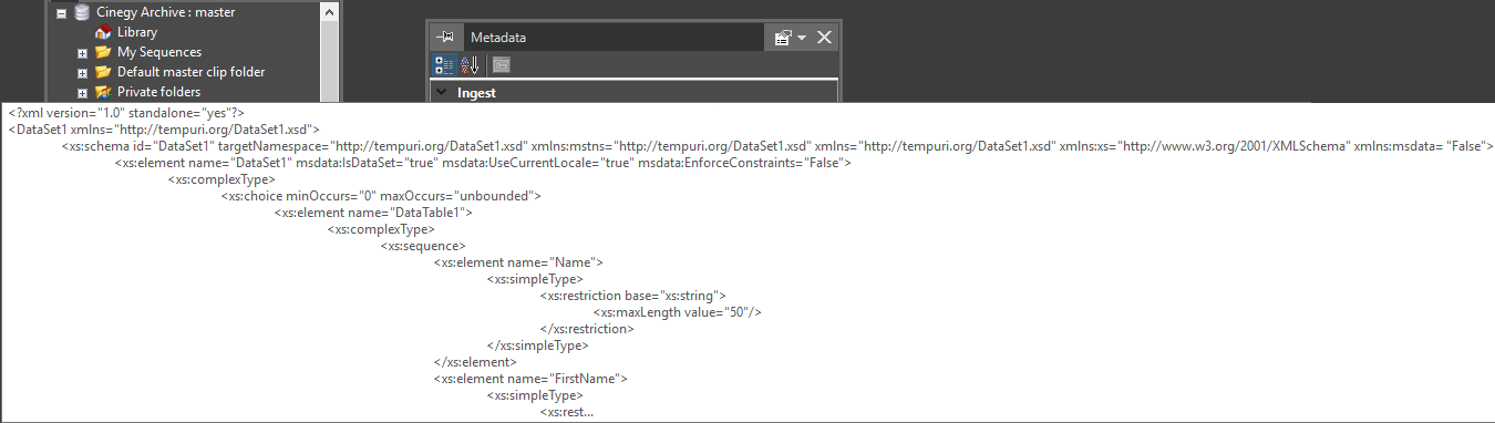 ingest report_XML format_detailed