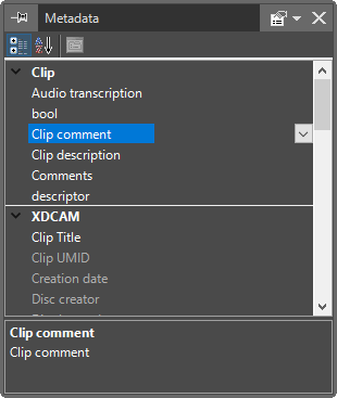 timeline_clip metadata