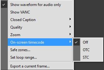 on-screen timecode_command