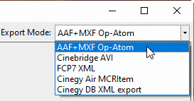 cinegy_browser_avid_export_mode