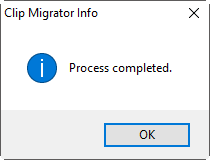 clip migrator_process completed