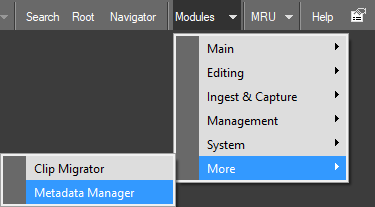 Metadata manager_window