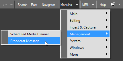 Broadcast Message command