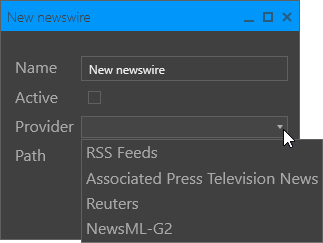 Newswire providers