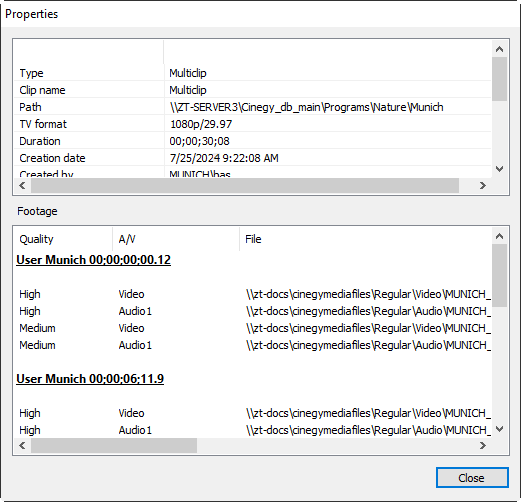 Multiclip_properties