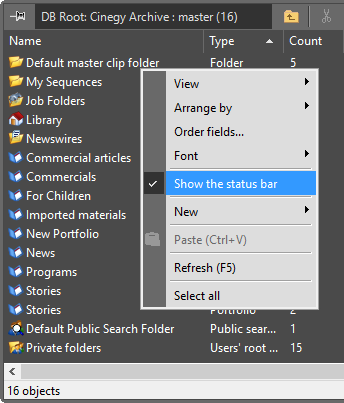 StatusBar
