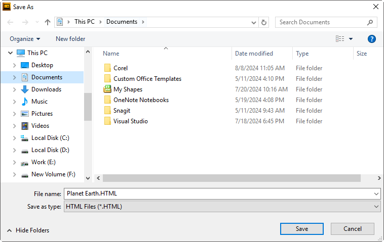 metadata manager_save dialog
