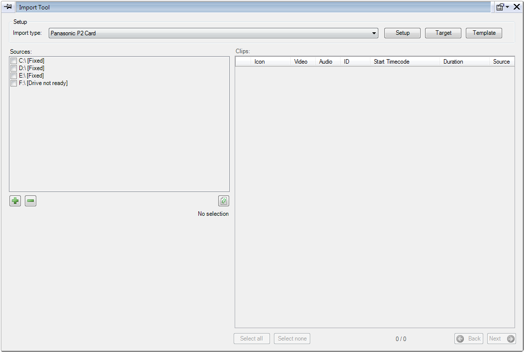 Cinegy_P2_Import