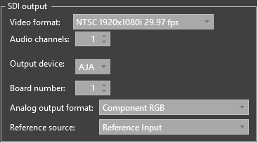 AJA output