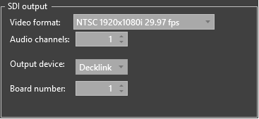 DeckLink output