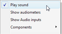 "Play sound" command