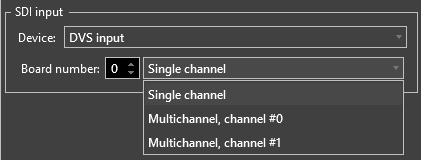 DVS input settings