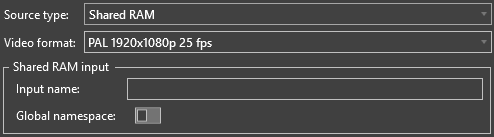 Shared RAM source
