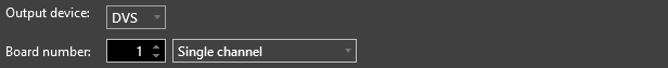 DVS output