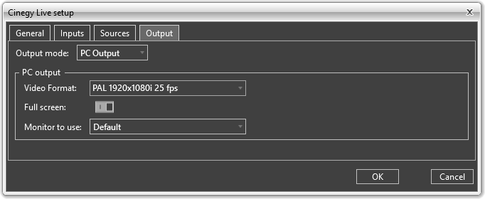 PC output